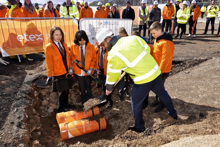 Burying a time capsule 
