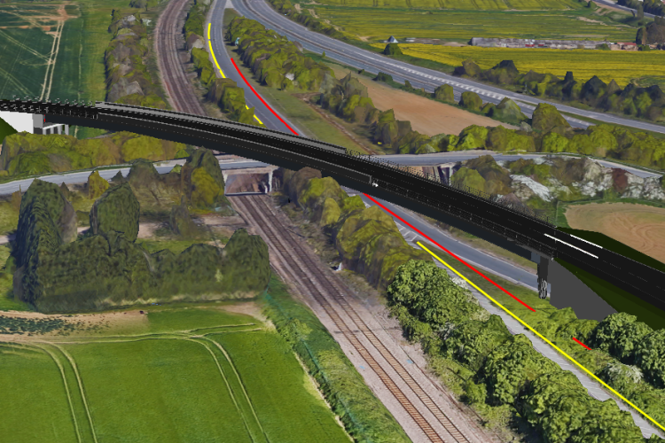 The new bridge will span the Great Eastern Main Line