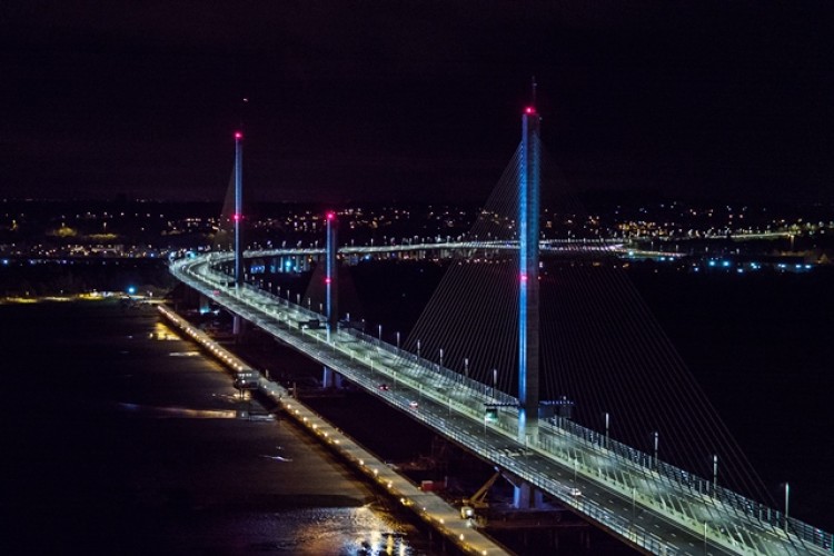 The bridge opened at midnight 13th/14th October 2017