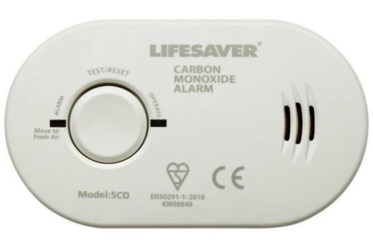 A carbon monoxide alarm alerted residents to the problem before anyone was badly poisoned