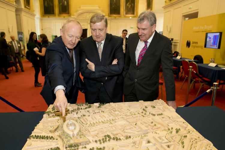 John Pollock and Pat Breen with Kevin Sherry of Enterprise Ireland