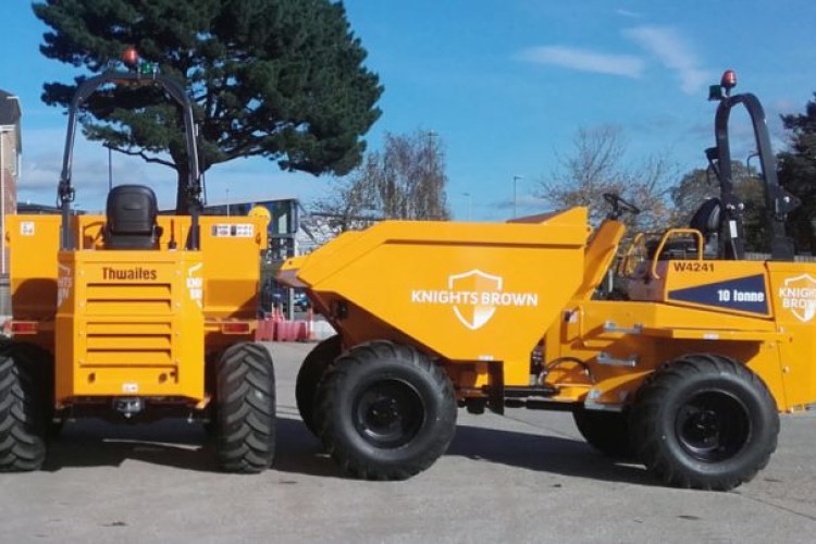 A couple of the new Thwaites dumpers