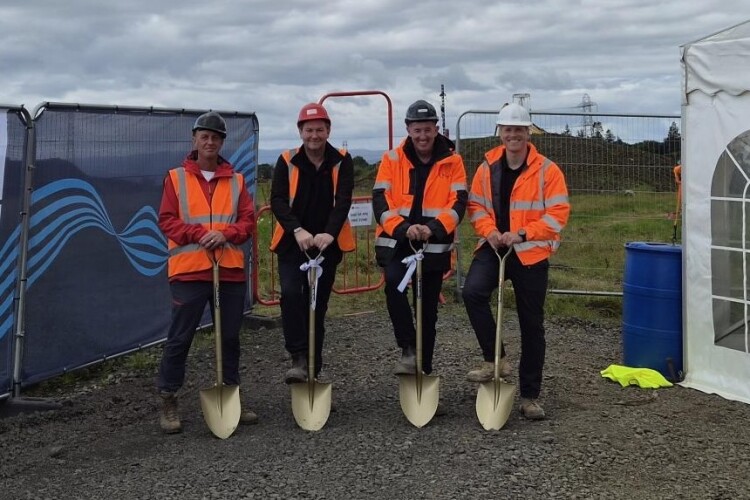 The ground breaking ceremony at Windyhill