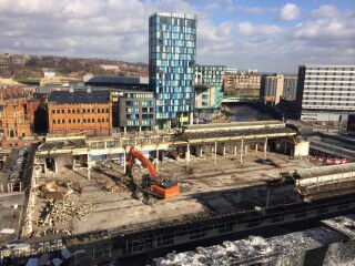 Demolition contractor Hughes & Salvidge demolished the old Castle Market and prepared the site for redevelopment