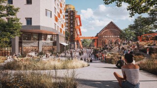 The plans for Greyfriars include an amphitheatre for outdoor events