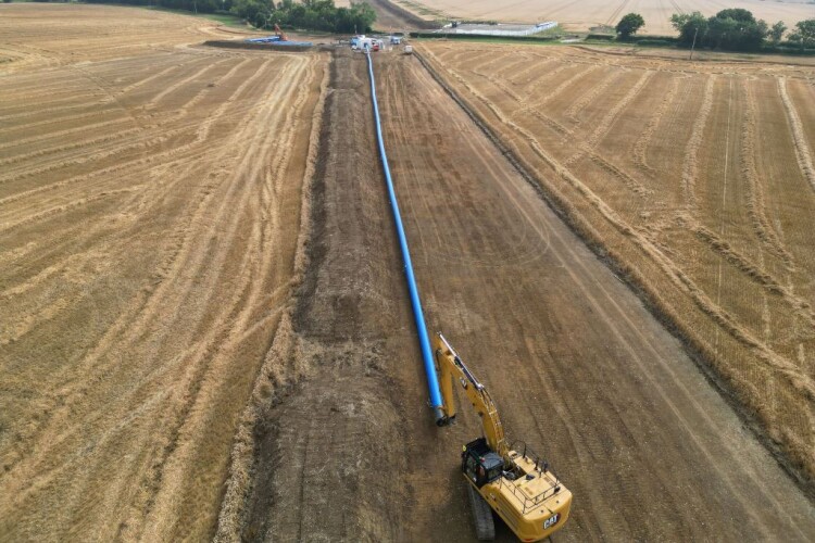 Anglian's strategic pipeline is expected to extend to 580km by 2030 [© Anglian Water]