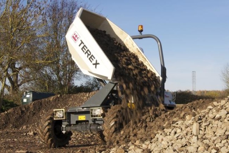 A Terex site dumper