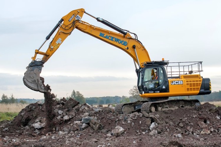 One of Blackwood's new JCB excavators