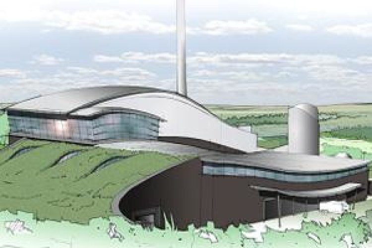 Artist's impression of the proposed Allerton Waste Recovery Park 