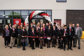 The ribbon cutting ceremony