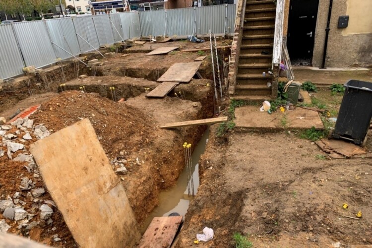 Trenches on the job site