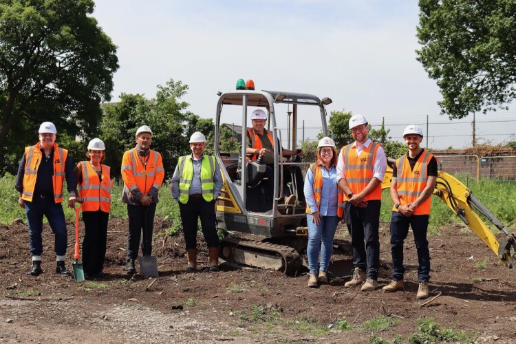 Groundbreaking on the Hagley Road project