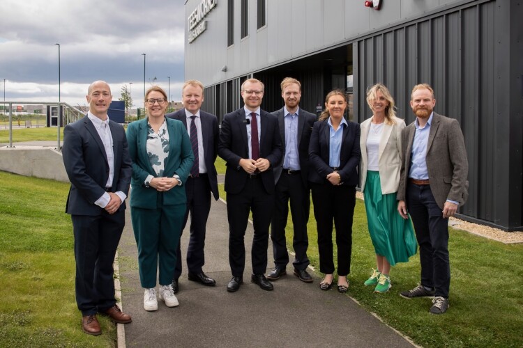 Energy minister Michael Shanks visited Teesside as Cavendish celebrated being awarded a pipe prefabrication contract with Technip Energies