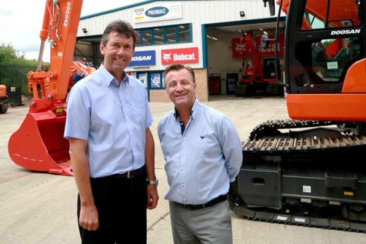 Steve Long and Grant Linton at Promac's Aldermaston HQ