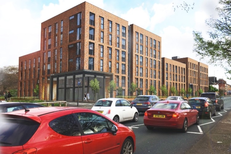 CGI of the Princess Road apartments