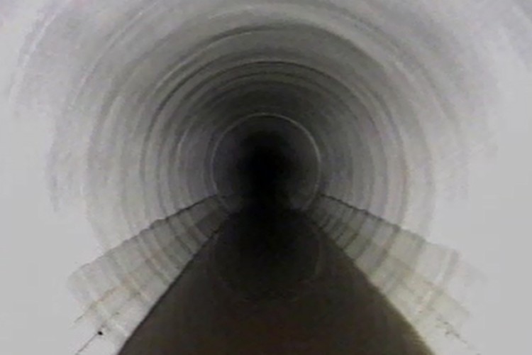 CCTV image of the relined drain