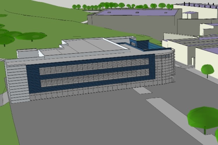 CGI of the RAL Gemini Laser Building