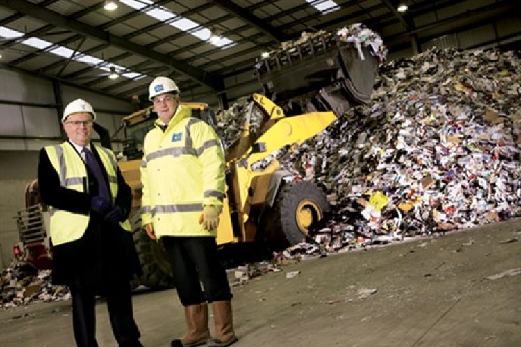Pictured in 2009 are Peter Heginbotham, chairman of Viridor Laing, the JV responsible for the Greater Manchester Waste PFI contract, with Costain project director John Boyd