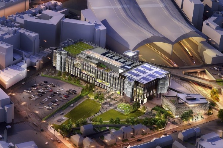 The Copperas Hill development is next to Lime Street Station