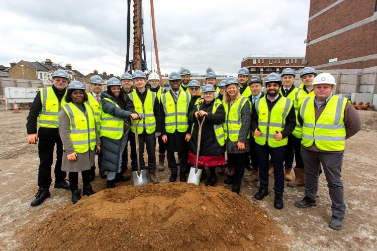 The photo call for ground breaking