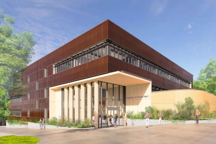 CGI of the planned Global Health building