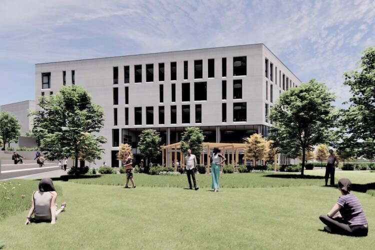 CGI of the new headquarters for Hertfordshire Constabulary in Stanborough