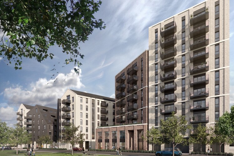 CGI of Weston Homes' Town Quay flats in Barking, east London