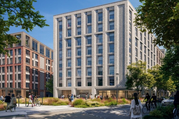 The Island Quarter development will eventually be home to more than 1,000 students if and when the new block is built 