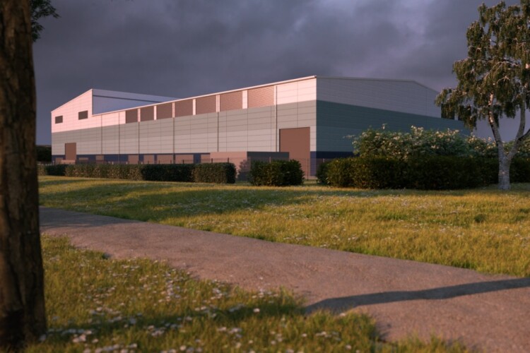 Artist's impression of SSEN's identical Dundee and Inverness warehouses