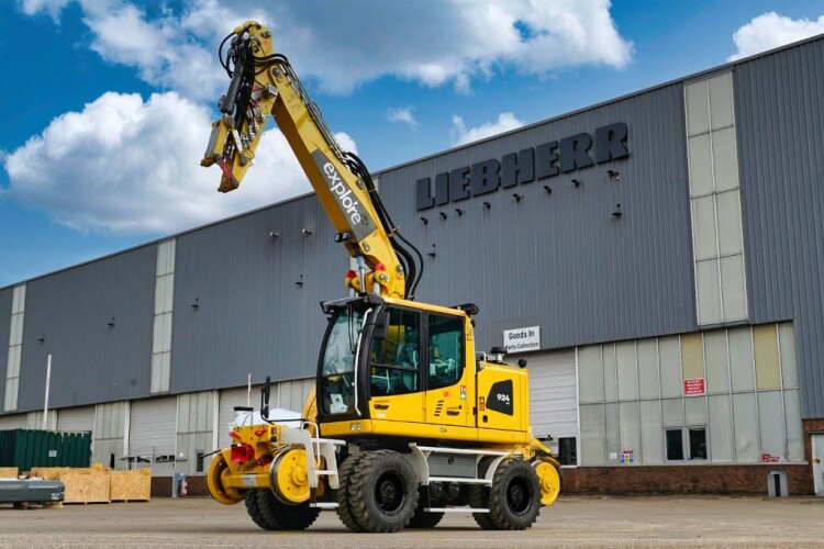 One of Explore's new road-rail excavators