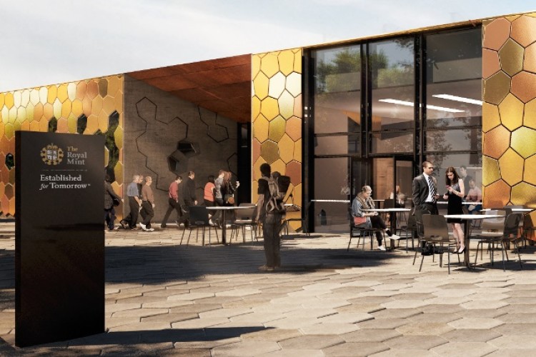 CGI of the Royal Mint visitor centre 