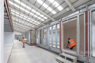Units near completion at the Premier Modular factory