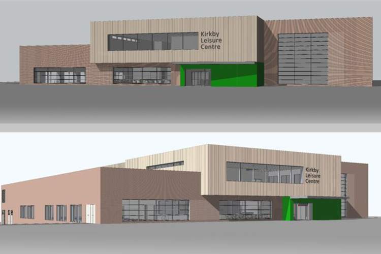 Renderings of the new leisure centre