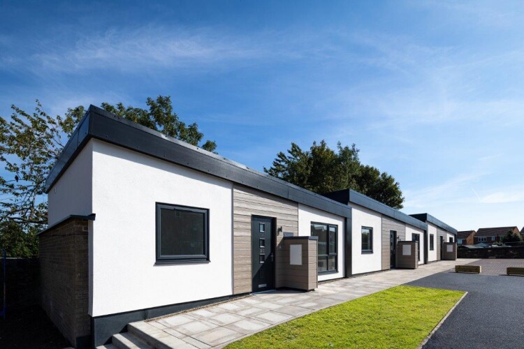 Garages converted into bungalows