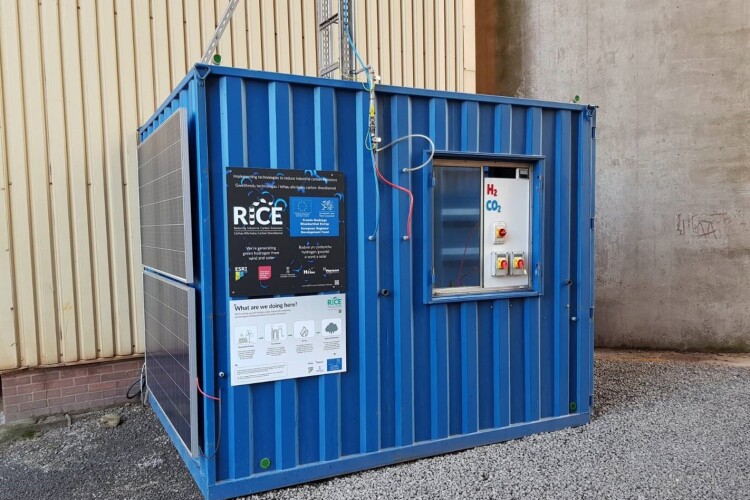 The hydrogen demonstration unit is showing that cement production can be less carbon intensive