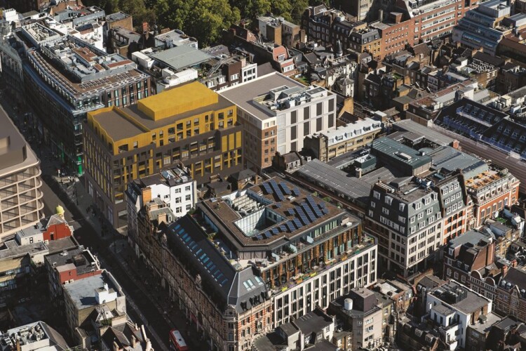 Computer-generated aerial image of TCRW Soho