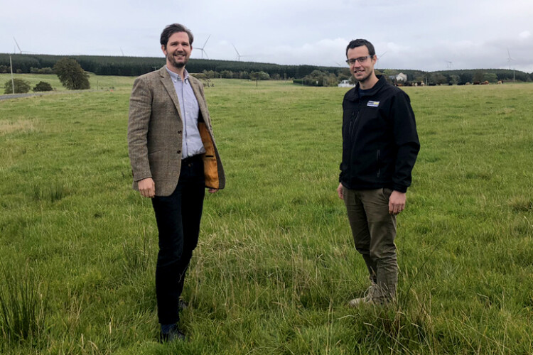 Robin Winstanley and Alan Wells of Banks Renewables on site