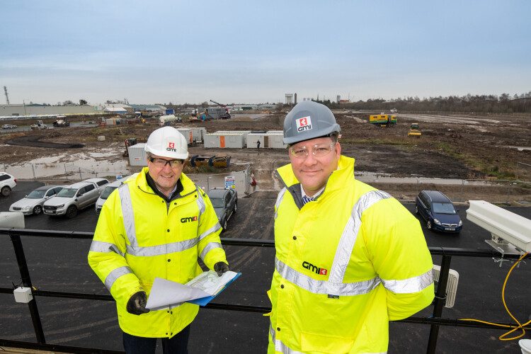 GMI Construction divisional managing director Lee Powell (right) with contracts manager Mike Kershaw (left)