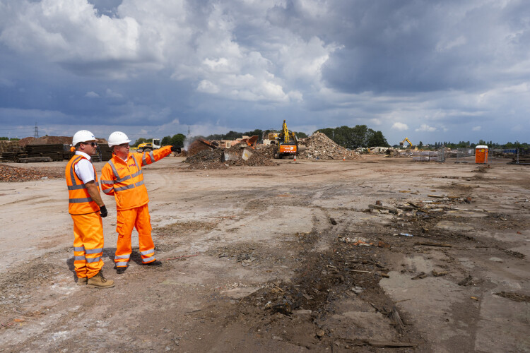 HS2 chief executive Mark Thurston visited the Washwood Heath site last summer to see progress on demolition