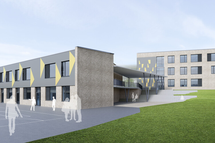 The planned extension at Glossopdale School