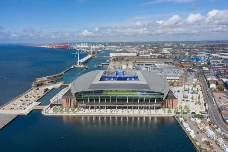 The new stadium planned for Bramley-Moore Dock 