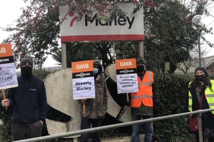 Recent strike action at Marley's Beenham plant