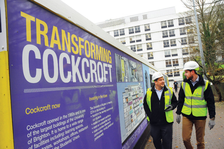 The transformation of the Cockcroft Building is the first refurbishment of a major building ever carried out by the University of Brighton