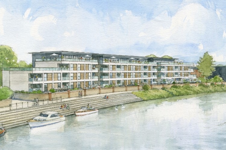 The Wilford Lane development on the banks of the River Trent
