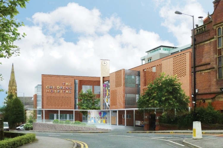 CGI of the hospital's new wing