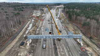 Balfour Beatty is installing nine new ‘superspan’ gantries on the scheme