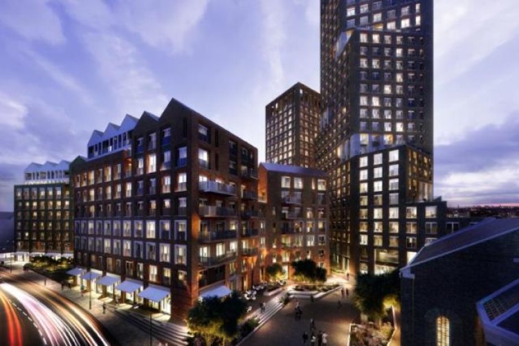 CGI of Mount Anvil&rsquo;s Keybridge scheme in Vauxhall