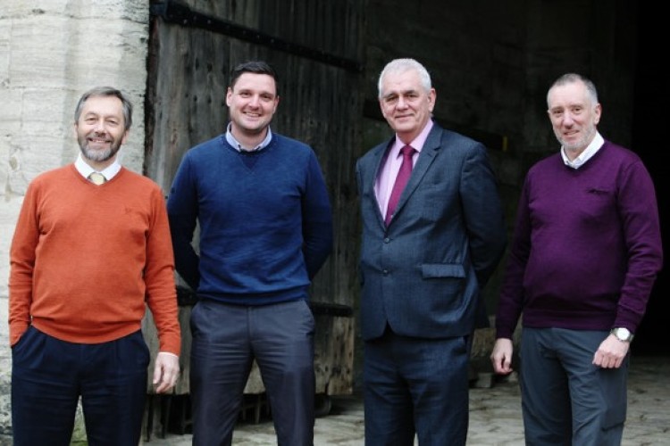 Clegg Associates directors Mike Wingfield and John Blair with non-executive director Graham Hodges and associate Richard Oswin