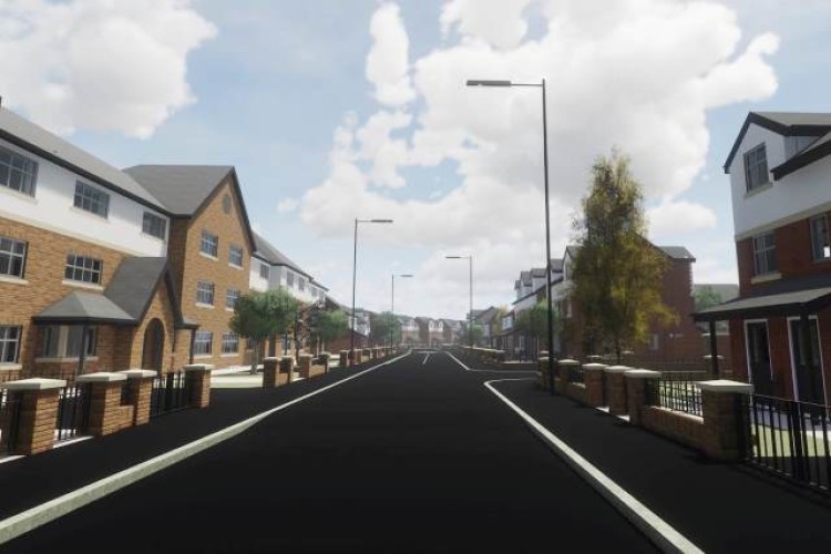 CGI of the Simonsway development