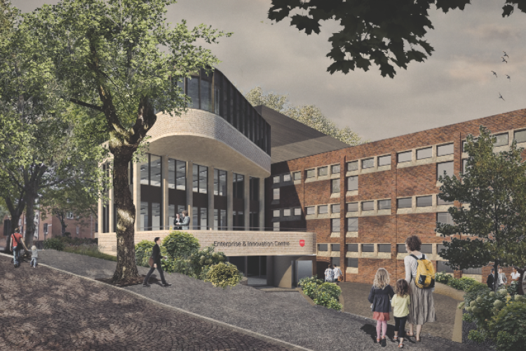 Nottingham Trent University's Enterprise Innovation Centre has been designed by Evans Vettori